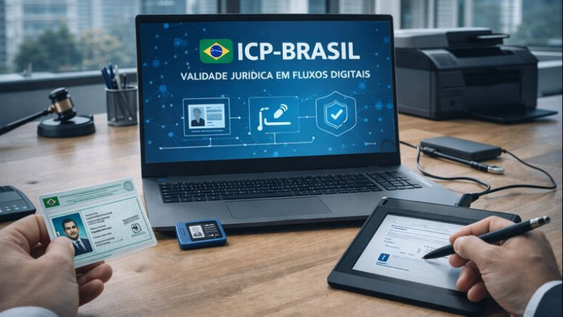 Fluxos digitais com validade jurídica assegurada pelo ICP-Brasil da Nexdata Tecnologia Ltda.